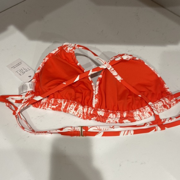 3x 24w-26w orange and white floral bikini ❤️🔥 NWT time and tru - Picture 12 of 16